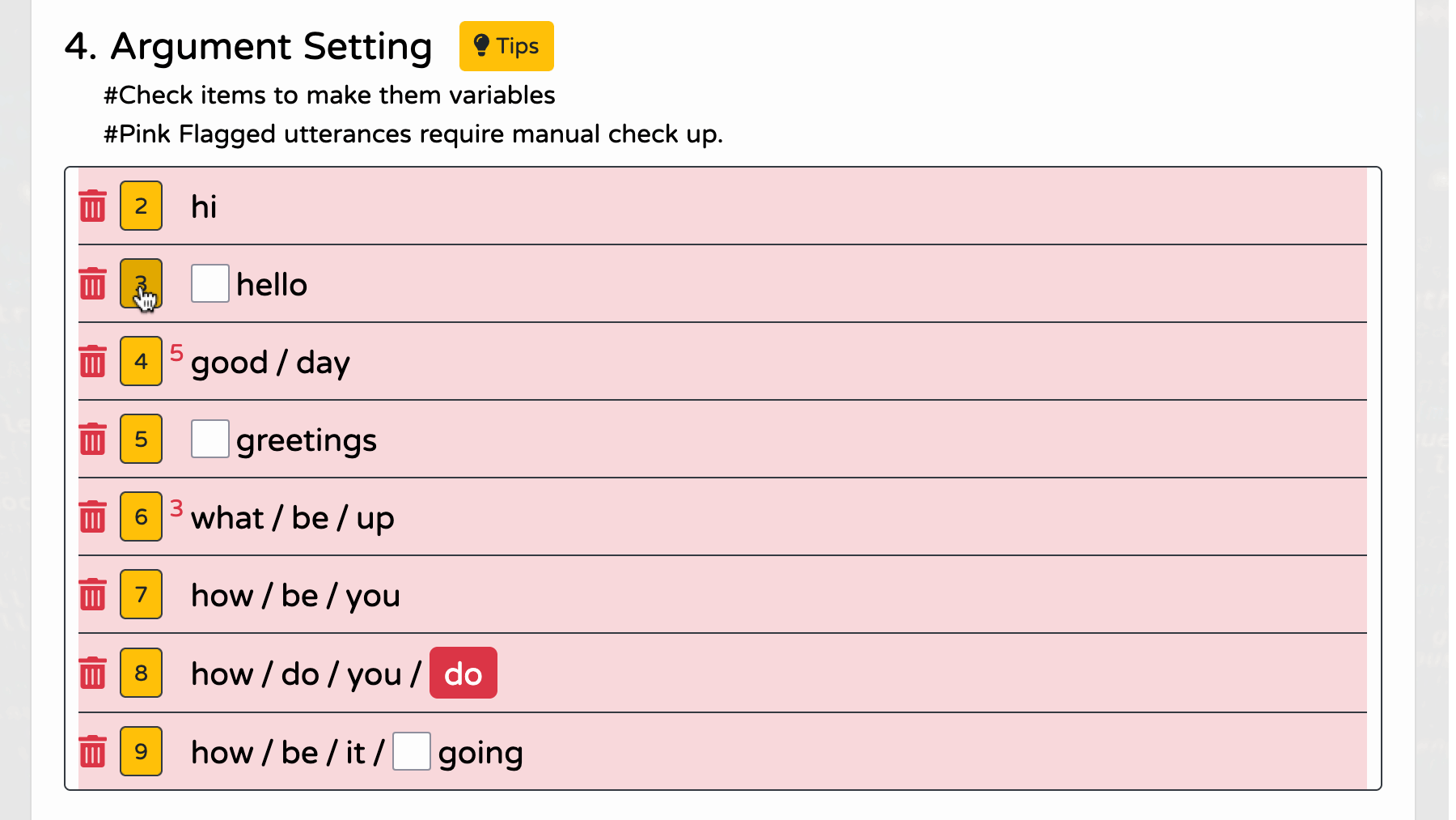 Graph Intent Argument